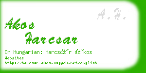 akos harcsar business card